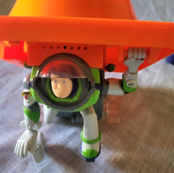 Buzz Lightyear Toyco RARE RC Traffic Cone Toy! Works no movement - Picture 3 of 11